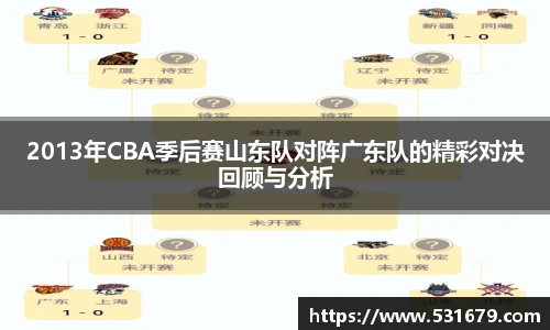 2013年CBA季后赛山东队对阵广东队的精彩对决回顾与分析